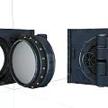 Heavy Duty Steel Security Door With Reinforced Hinges And Secure Lock Design