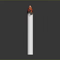 Cigarette Filter Cigarette Realistic 3d model