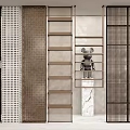 Various Modern Room Dividers With Wooden Slats Metal Grids And Perforated Panels