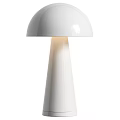 White Mushroom Shaped Modern Minimalist Table Lamp With Soft Glow For Home Office Desk Decor