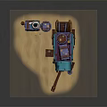 Vibrant Fantasy Carriage Setup With Chest Barrel Rug On Sand