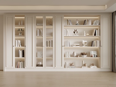 French Bookcase Cream Bookcase model