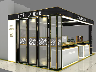 Modern Cosmetics Store Cosmetics Island Cabinet Shopping Mall Island Cabinet 3d model