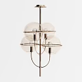 Modern Chandeliers with Diverse Designs Glass Balls Metal Frames and Wooden Structures