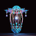 Gorgeous Crystal Decorative Lamp Design With Hanging Pendant And Sparkling Lighting For Home Decoration