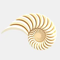 Modern Artistic Spiral Design Decorative Ornament Set For Home Decoration