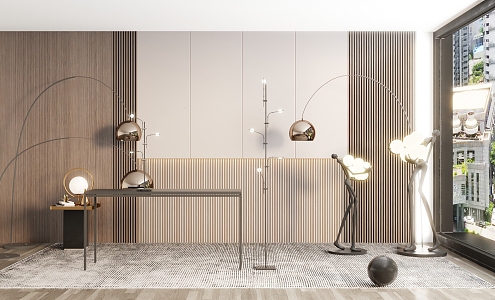 Modern floor lamp 3d model