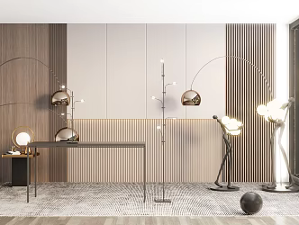 Modern floor lamp 3d model