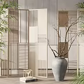 Modern screen partition 3d model