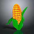 Vibrant Fresh Corn With Bright Yellow Kernels And Green Leafy Husks