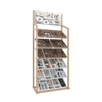 Shelf Customized Rack Display Rack Product Rack Iron Rack Roller Rack Rotating Rack Steel Structure Kitchenware Display Jewelry Rack Vertical Display Rack Hook Shopping Mall 3d model