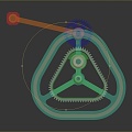 gear large gear small gear cast iron gear internal gear external gear bevel gear 3d model