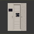 Modern Electronic Storage Cabinet With Digital Display And Control Panel