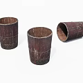 Handmade Bamboo Household Items With Natural Texture And Cylindrical Shape