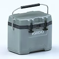 IGLOO Gray Portable Cooler With Black Handle And Insulated Storage Design
