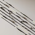 Modern downlight spotlight magnetic attraction track spotlight open-mounted steering spotlight linear lamp embedded spotlight grid lamp 3d model