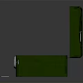 Stylish Decorative Ornament Set With Green Open Box And Matching Key