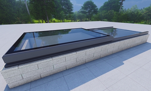 Lighting well translation skylight 3d model