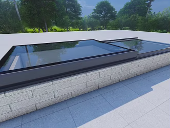 Lighting well translation skylight 3d model
