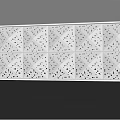 Modern Wall Panel With Geometric Patterns And Details 3d model