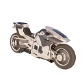 Futuristic Concept Motorcycle With Sleek Aerodynamic Design Metallic Body And Mechanical Details