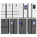Modern Fridge Freezers with Various Designs Digital Screens and Door Styles