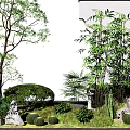 New Chinese landscape sketch 3d model