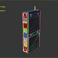 Black Vertical Computer Server Chassis With Multiple Ports And External Antenna