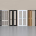 Modern Style Window Shutters With Black White And Wooden Designs For Home Interior Decoration