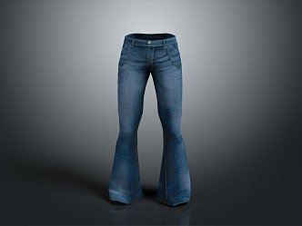 Jeans Casual Pants Denim Casual Pants Men's Pants Women's Pants Men's Pants Women's Pants 3d model