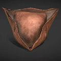 Vintage Brown Leather Hat With Cross Decoration And Classic Retro Design