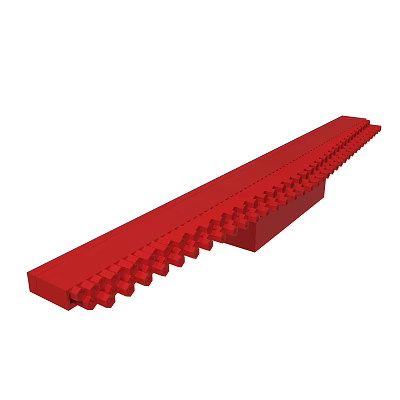 Factory supply engineering plastic rack mc reinforced nylon strip nylon rail wheel various specifications nylon rack 3d model