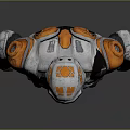 Modern game character sci-fi gorilla sci-fi ape 3d model