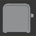 Gray Industrial Equipment With Circular Panels Spiral Structure And Ventilation Grilles