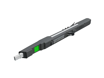Black Precision Measuring Tool With Green Indicator Light And Metal Tip 3d model
