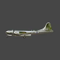 Vintage Silver Airplane Featuring Four Propellers Detailed Fuselage And Landing Gear