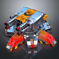 laser tower turret turntable sci-fi tower defense game tower defense sci-fi turret game turret game turret 3d model
