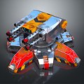 laser tower turret turntable sci-fi tower defense game tower defense sci-fi turret game turret game turret 3d model