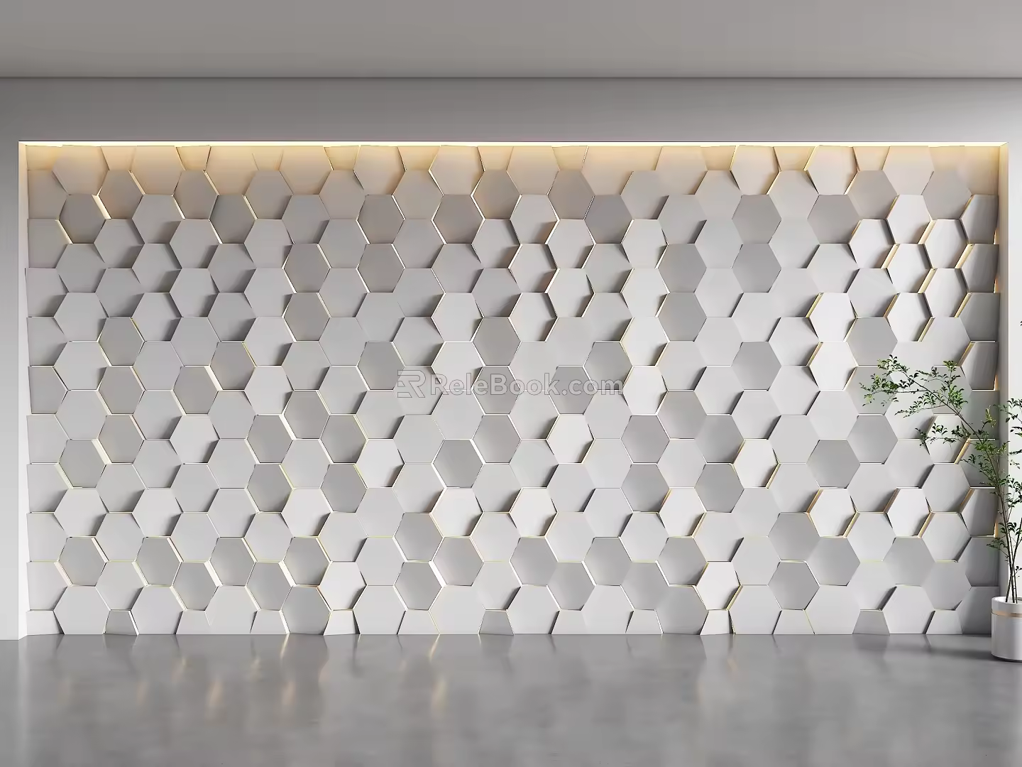 Honeycomb background wall Hexagonal background wall Technology background wall Special-shaped background wall Living room background Sofa background 3d model