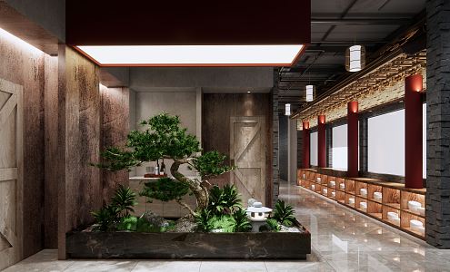 New Chinese Hot Pot Shop 3d model