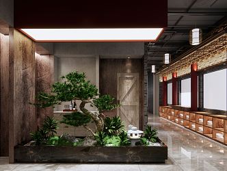 New Chinese Hot Pot Shop 3d model