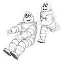 White Cartoon Style Dolls With Smiling Faces Sitting And Standing In Interactive Poses