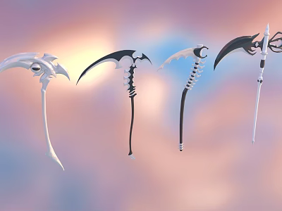 Sickle Axe Game Equipment Weapons 3d model Sickle Axe Game Equipment Weapons 3d model