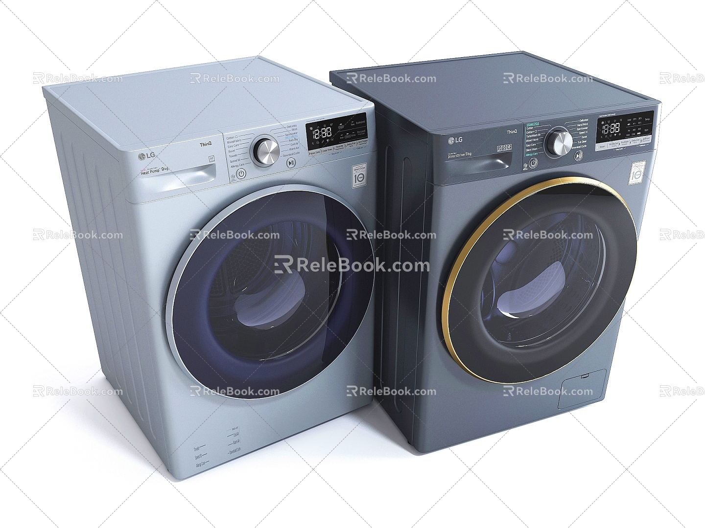 Modern washing machine model