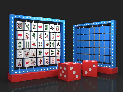 Modern Beauty Chen Mei Chen Flipped Mahjong 3d model