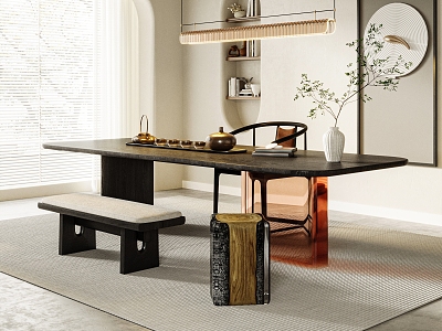 New Chinese Tea Table and Chair Tea Table and Chair Combination model