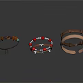 Stylish Daily Life Accessories Featuring Leather Beaded And Metal Bracelets