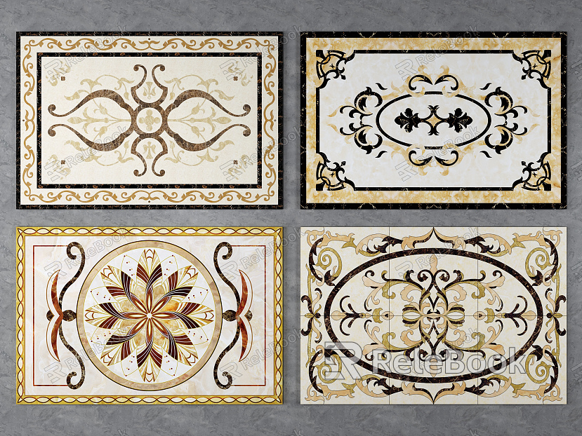 European-style floor tile floor tile mosaic model