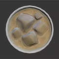 Refreshing Chilled Iced Drink In Metallic Cup With Ice Cubes