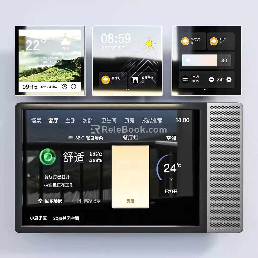 Home AI intelligent voice control 3d model